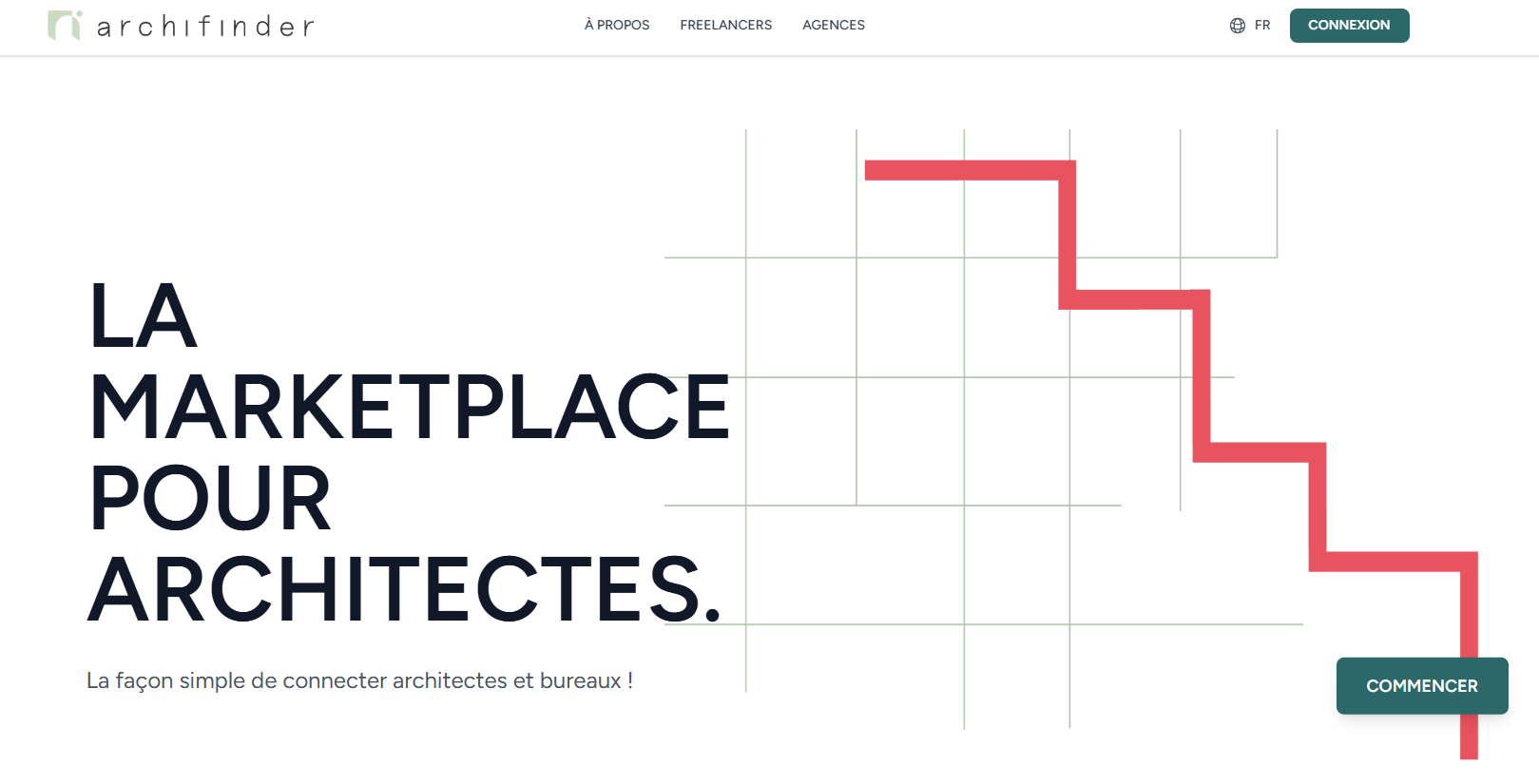 Site web Archifinder - application web développée par Ayoub Studio Liège