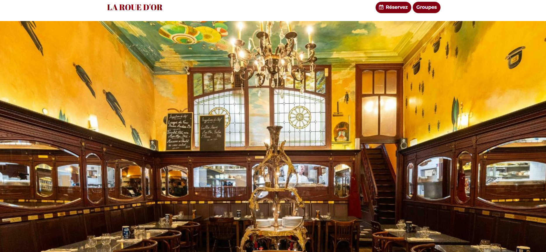Site web La Roue d'Or Bruxelles - développé par Ayoub Studio